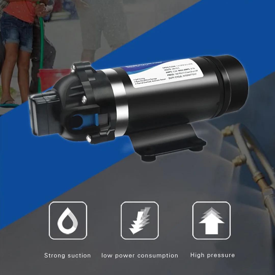Bomba de Água Elétrica o Vácuo Auto-escorvante Spray de Diafragma rv Rolo de Estrada Purificador de Água Bomba de Reforço ca 110 v 220v de Alta Pressã