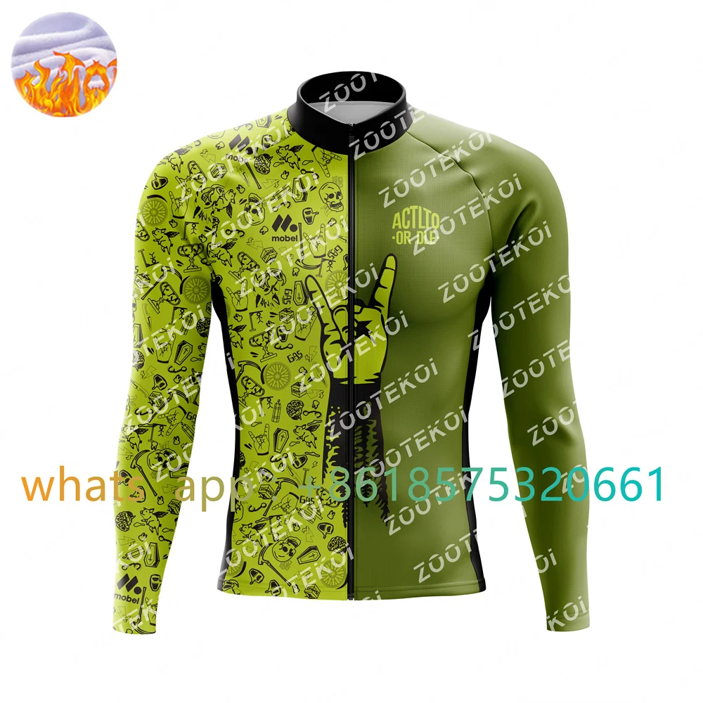

Actlto Or Dle Mens Winter Cycling Jersey Thermal Fleece Long Sleeve Jacket Bicycle Clothing Mtb Racing Training Uniform Ciclismo