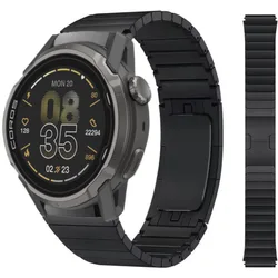 Premium 22mm Stainless Steel Metal Watch Strap - Elegant and Durable Replacement Band - Suunto Race 2 - 1 - S (Black)