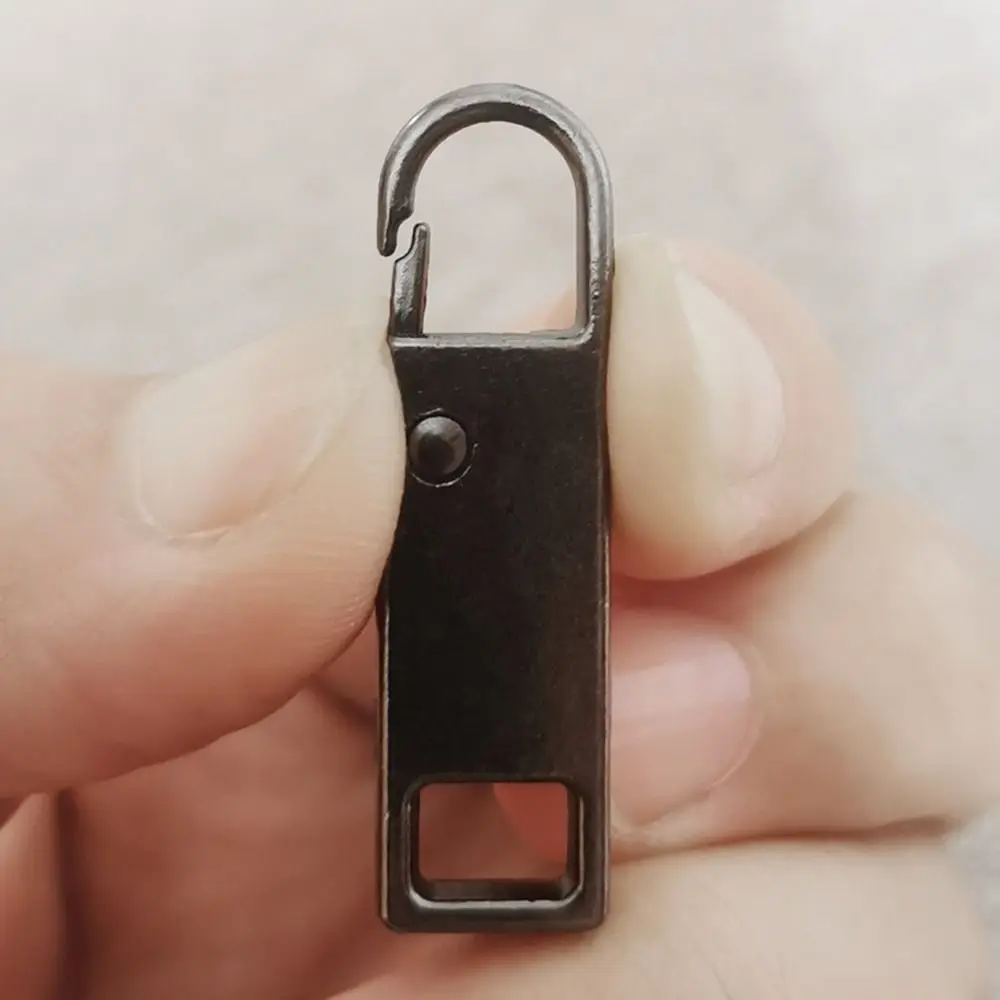 5Pcs 교체 금속 지퍼 분리형 지퍼 슬라이더 헤드 지퍼 헤드 배낭 지갑 수리 DIY 봉제 교체 탭 지퍼