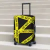 Crime Scene Pattern Suitcase Cover Do Not Cross Travel Holiday Practical Luggage Accesories Protector 1
