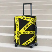 Crime Scene Pattern Suitcase Cover Do Not Cross Travel Holiday Practical Luggage Accesories Protector 1