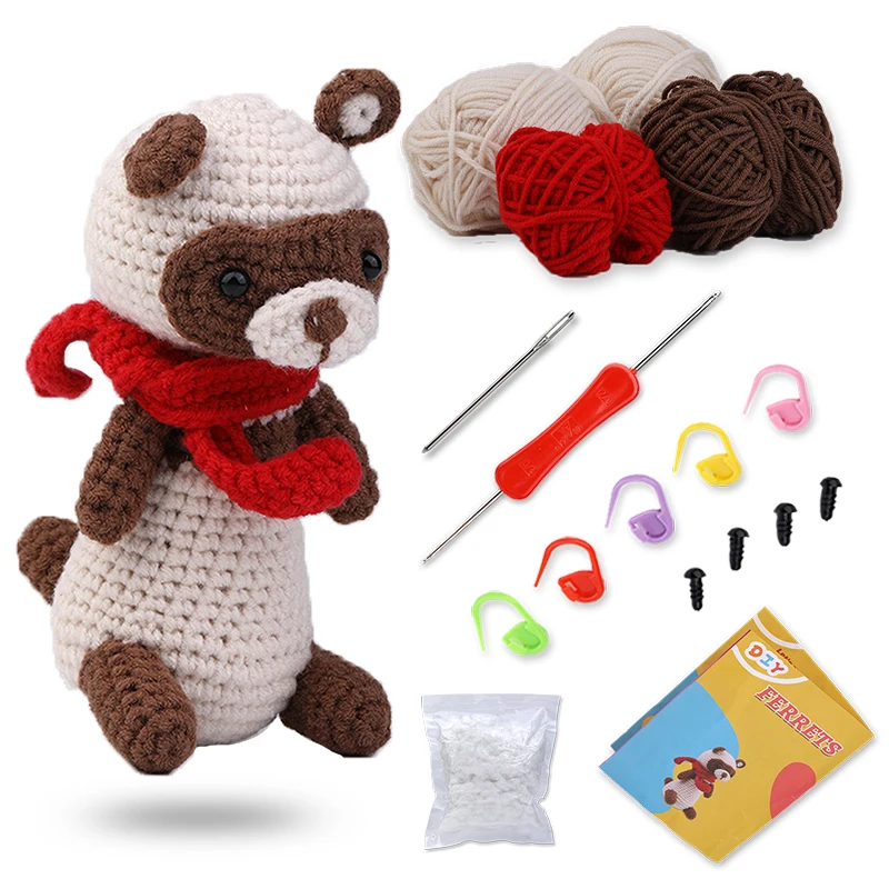 Coffret crochet en polymère et son marque maille - Mespetitsfimotages