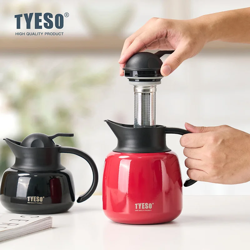 Pumpkin-Shaped Insulated Stainless Steel Thermos with Removable Infuser