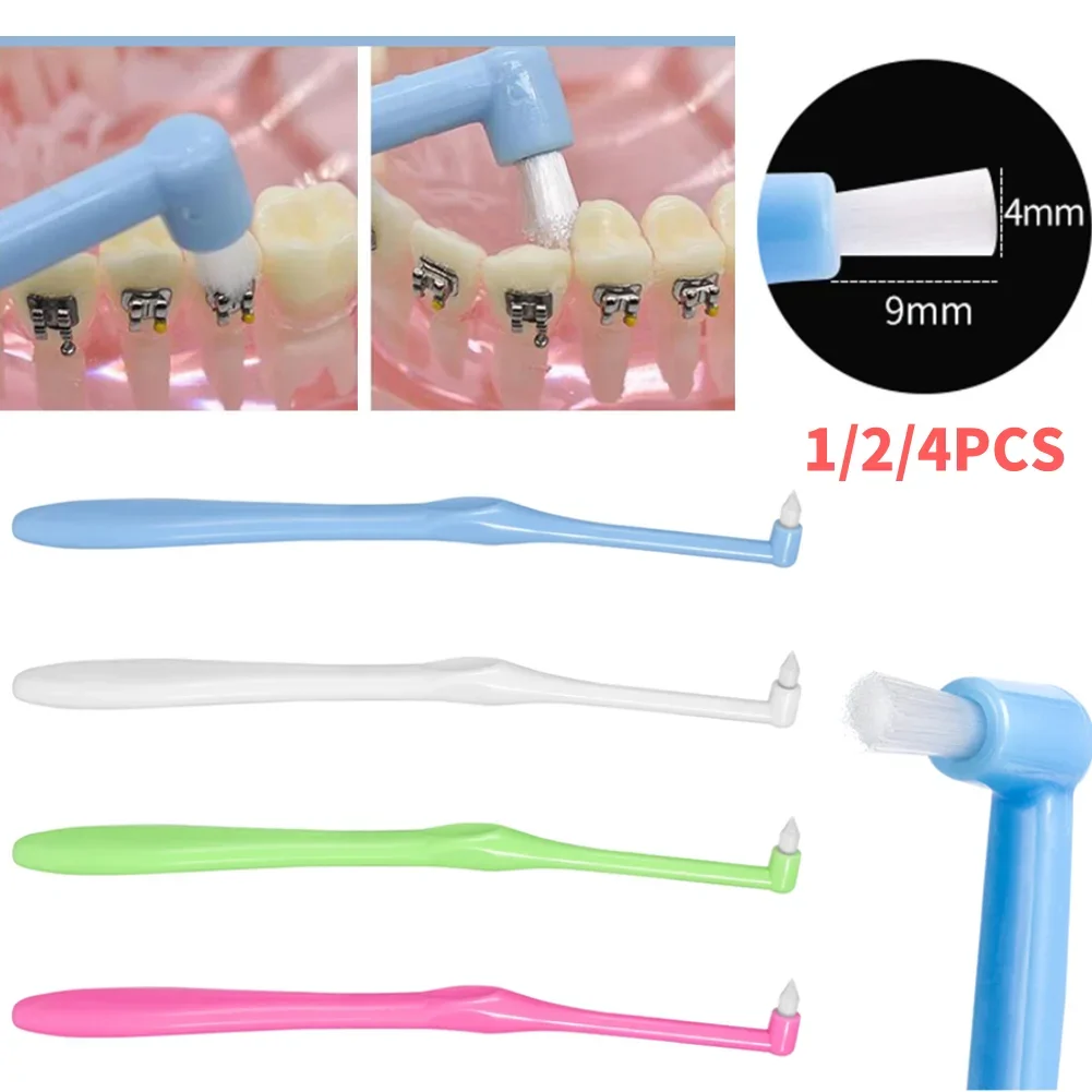 

Orthodontic Toothbrush Monoblock Brush Interdental Toothbrush Soft Brush For Braces Teeth Cleaning Tooth-floss Oral Care Tool