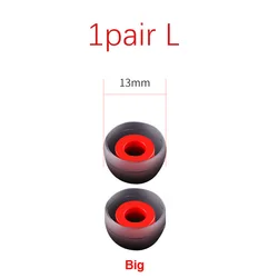 6 - Piece Silicone Ear Tips Set in Assorted Sizes (L, M, S) for Comfortable In - Ear Listening (1pair L)