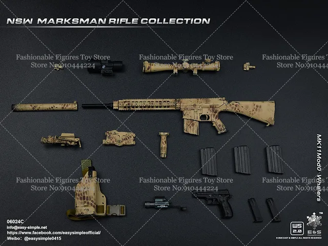 EASY&SIMPLE 1/6 Scale Soldier Sniper Gun Special Force