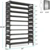 Multi-layer storage Rack, Large Capacity Organizer, bedroom furniture Shoe Shelf for 50 Pair, Book shelf, Versatile usage 3