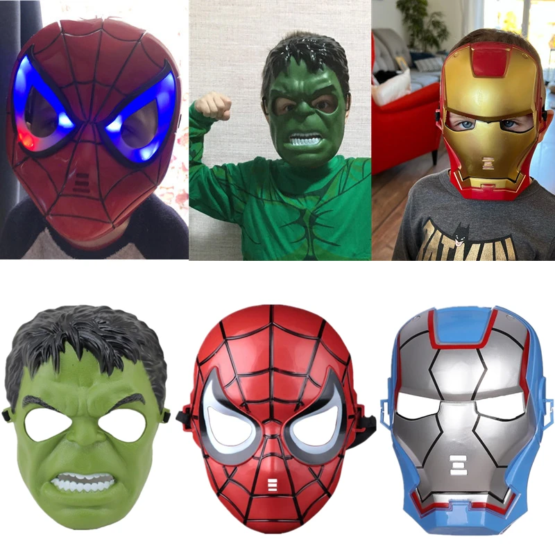 Hulk Mask Kids,superhero Spiderman Toy Cosplay Costume Party Props 415