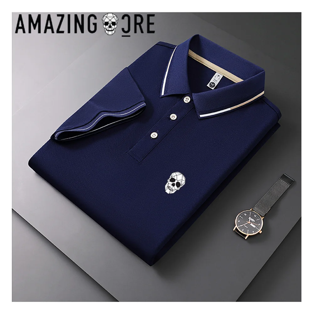 Koszulka POLO do golfa lato nowa moda męska i damska luksusowa kołnierzyk Polo z krótkim rękawem Top Casual Outdoor sportowe odzież golfowa