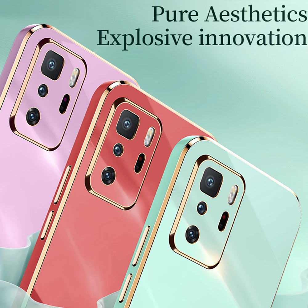 Custodia ad anello quadrato di lusso per Xiaomi Redmi Note 10 11 Pro Max Plus 10S Cover Redmi 10 Note 10 Pro 4G 5G Bag in silicone_voghion.com