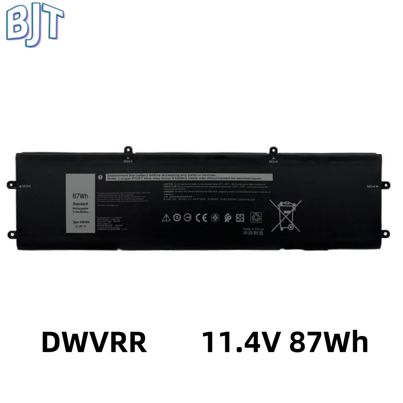 11.4V 87Wh New DWVRR Laptop Battery Notebook For Dell Alienware X15 R1 ...