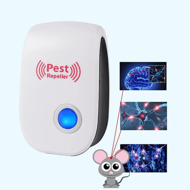 1Pc Elektronikus Ultrahangos Kártevőirtó Patkány Egér Egerek Csótány Pókok Szúnyogellenes Kilökődés Elleni Eszköz Eu Us Plug - Image 4