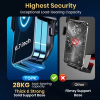 TOPK Support Téléphone Voiture,  Porte Téléphone Rotatif à 360 Degrés pour Grille D'aération de Voiture GPS pour Smartphone iPhone Android 3