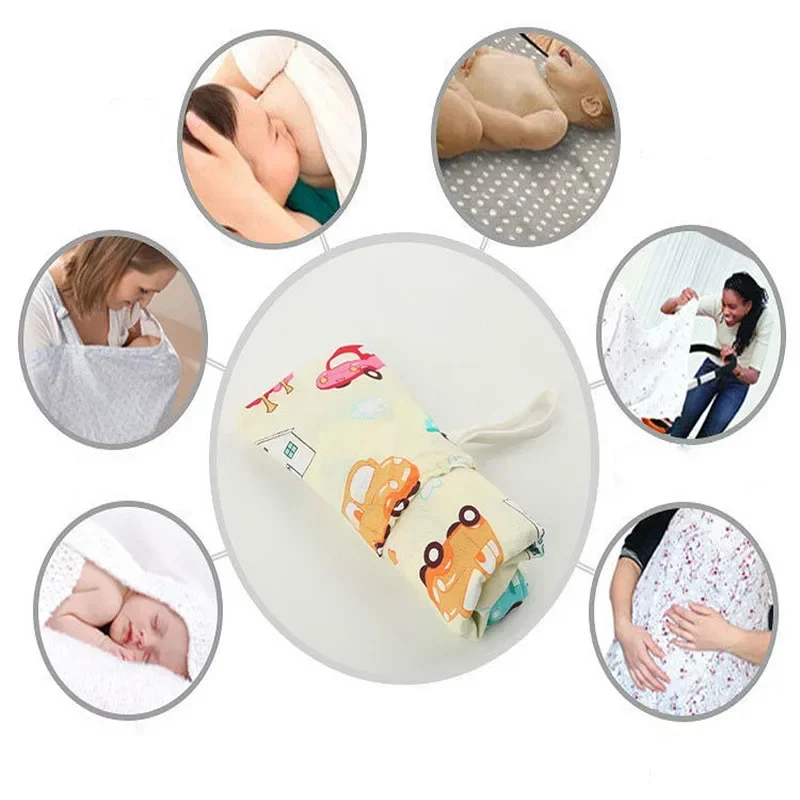 Breathable Baby Feeding Nursing Covers Mum Breastfeeding Nursing Poncho Cover Up Adjustable Privacy Apron Outdoors Cloth