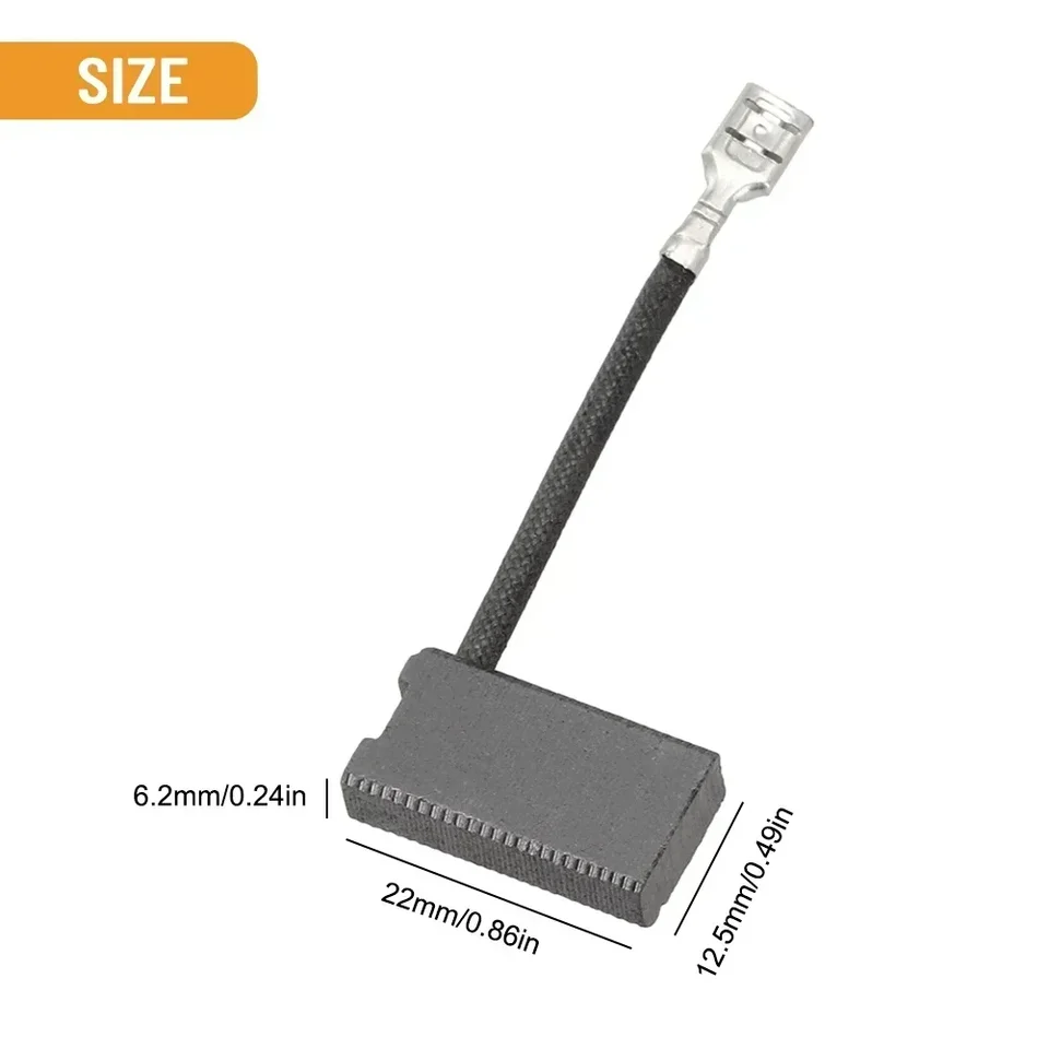thumbnail image 2 of DeWalt Miter Saw Replacement Brushes — 2-Pack, Genuine OEM Part #381028-02, Fits DW718/DWS780/DW717 2 of 13