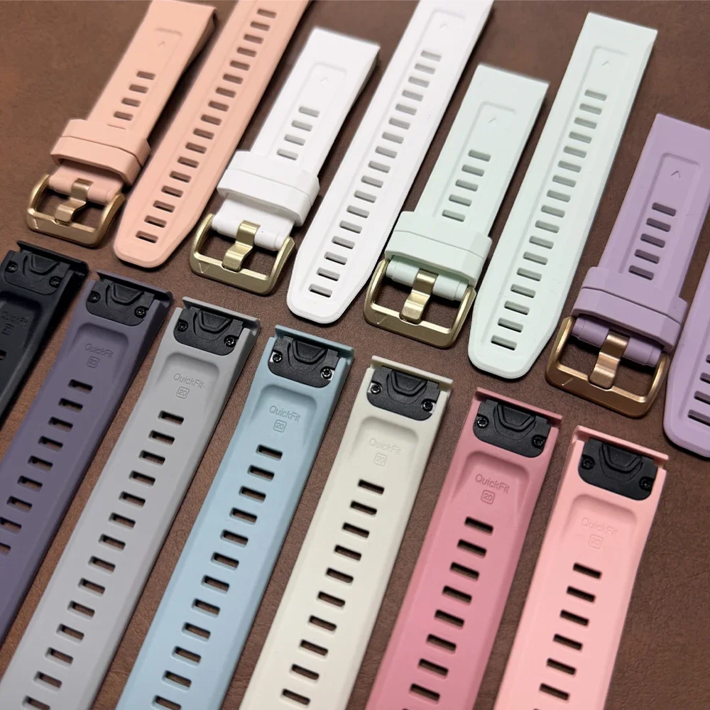 Sports Silicone Watch Band - QuickFit 20mm Strap