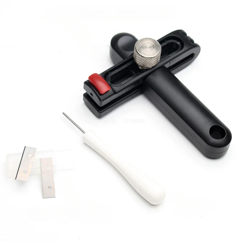 Adjustable Width Double Scale Handheld Belt Cutter DIY Handwork Making Leather Backpack Strap/belt/watch Strap Cutting Tool