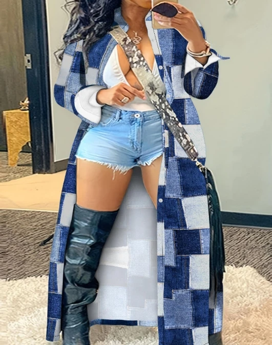 Рисунок 5 - Женское длинное пальто на пуговицах