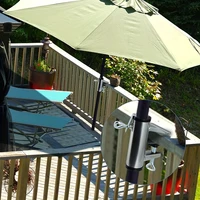 1pcs Outdoor Terrace Umbrella Clip Deck Bench Partner Frame Fixed Clip Railing Boat Pole Fence Wild Dining Table Fixed Fixture 1
