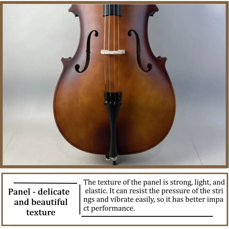 Matte Basswood Student Cello 5