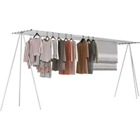 164 FT Tripod Clothes Drying Rack,T-Shaped Outdoor Clothesline Rack with 7 Lines,Clothes Line Outdoors Heavy Duty Parallel Frame 1