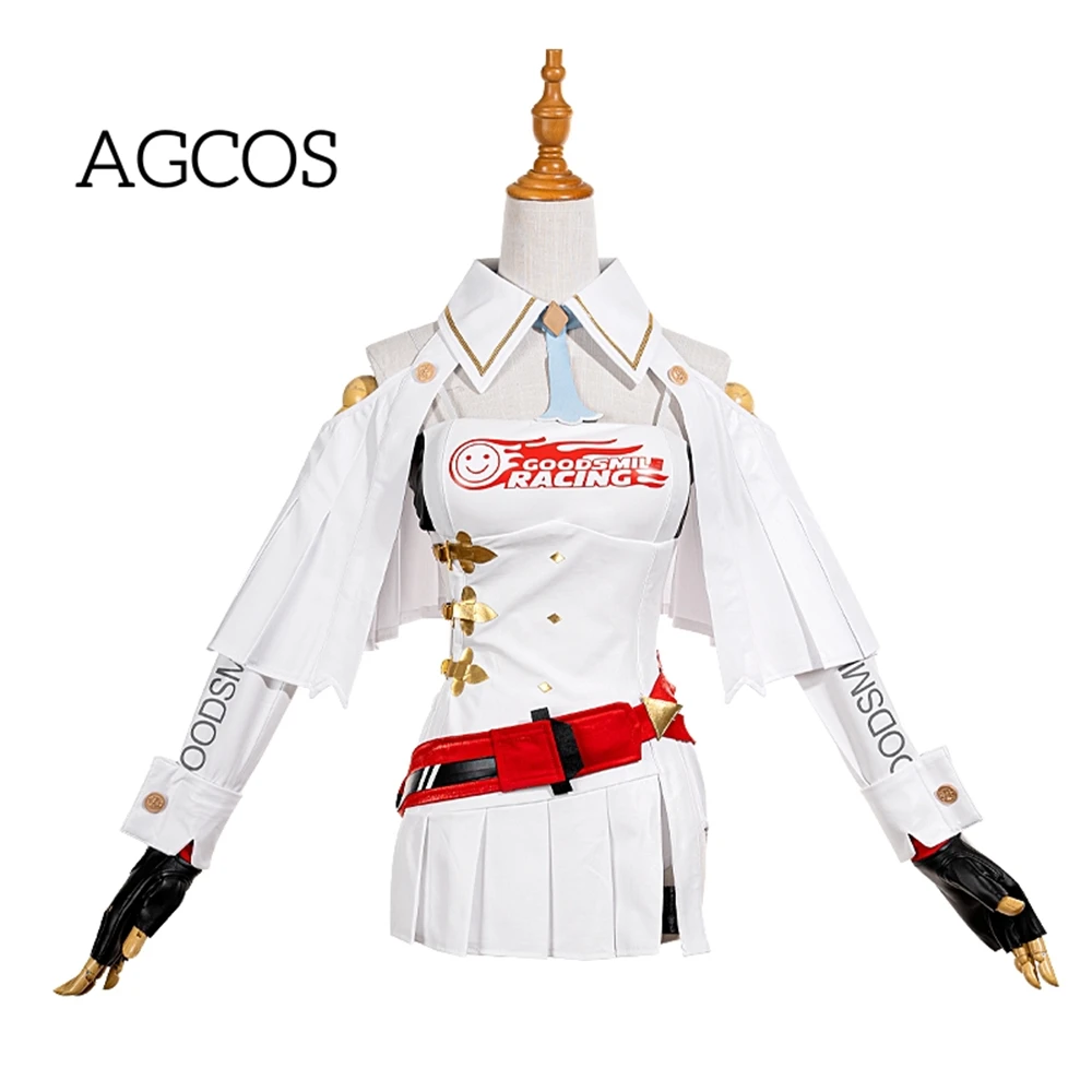 

AGCOS 2023 Racing Miku Cosplay Anime Miku Cosplay Dress Costume Woman Christmas Cos Suits Clothes