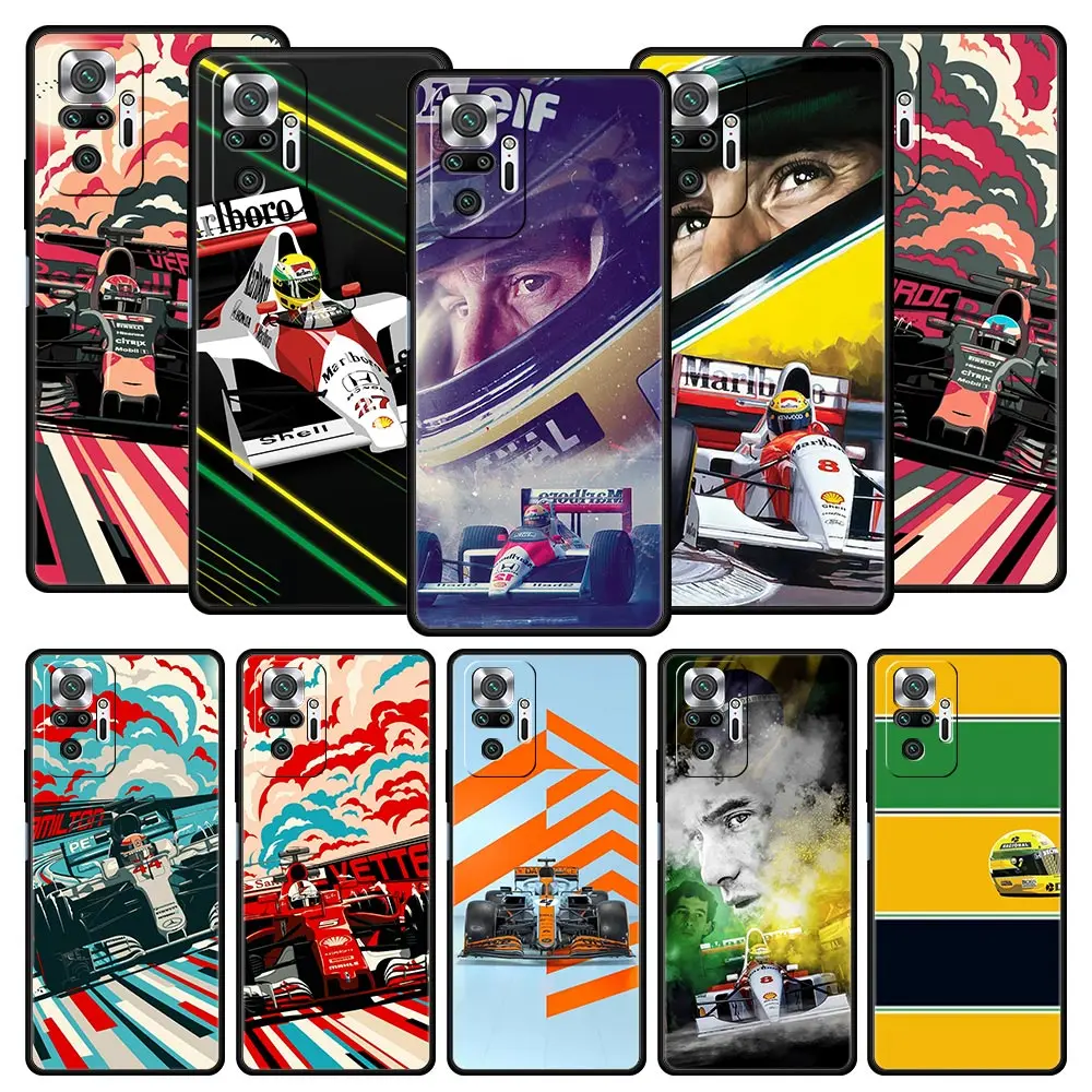 Ayrton Senna F1 Inspired Premium Black Phone Case