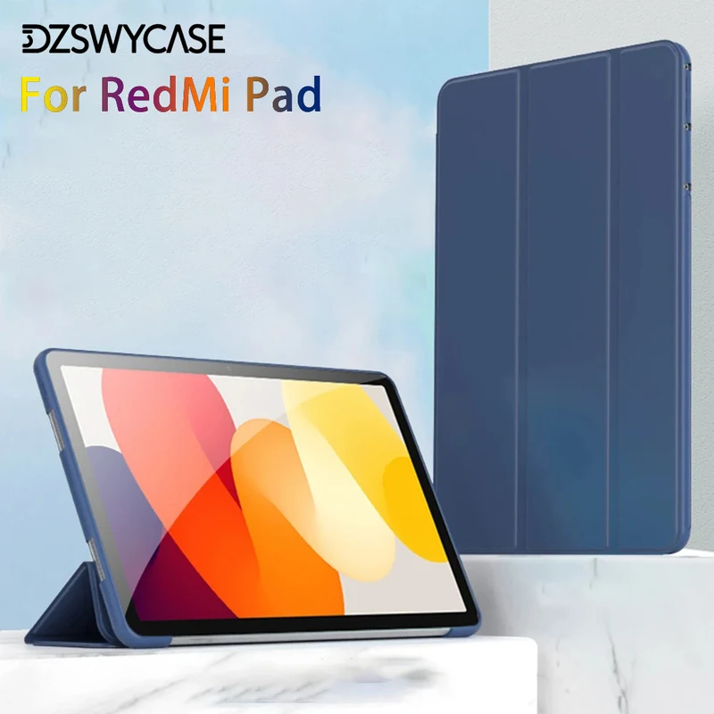 Silicone Case For RedMi Pad 2 , SE 11, 8.7, 9.7 Foldable with Auto Sleep...