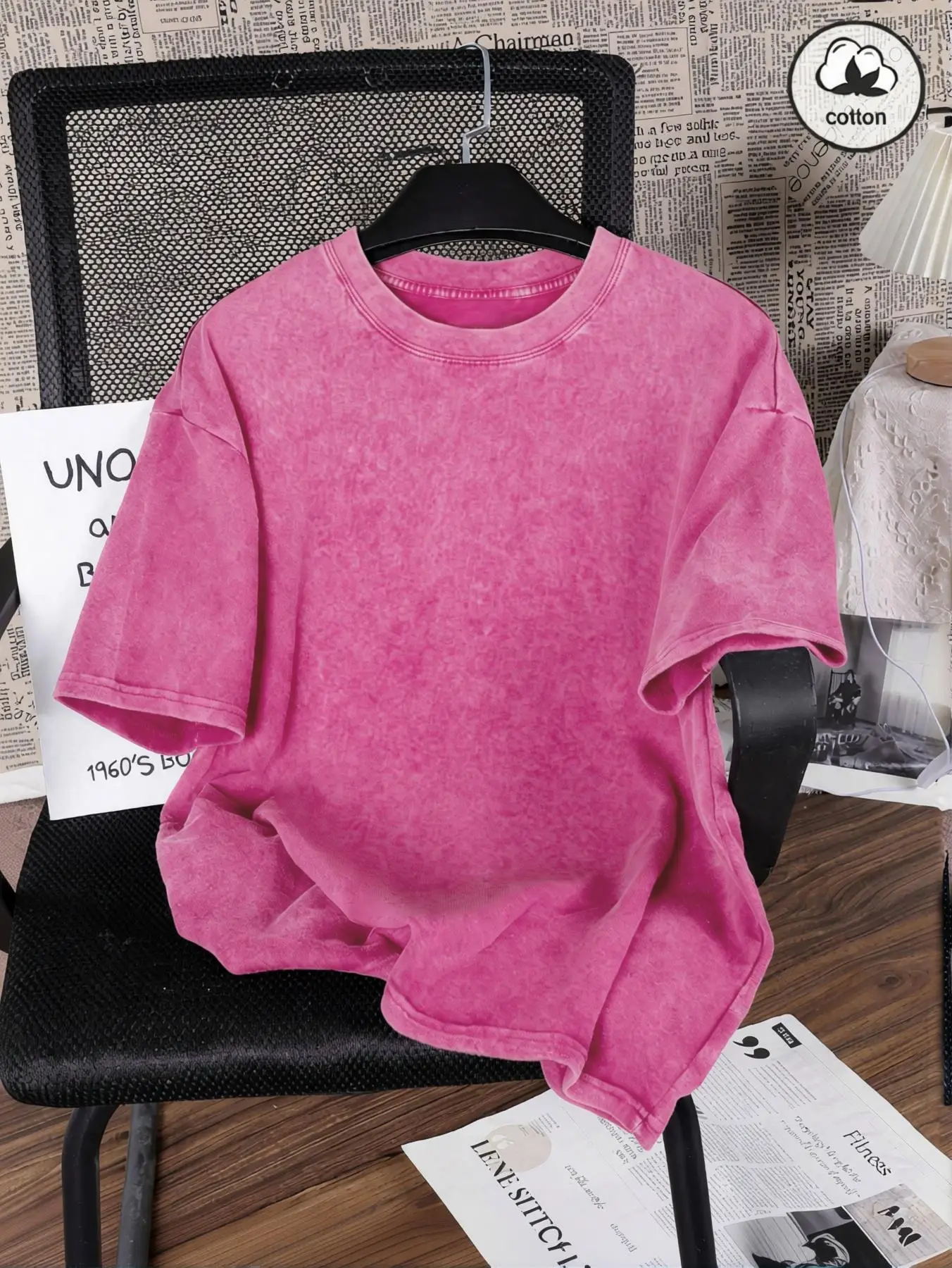 Unisex Vintage Washed Cotton Oversized T-Shirt
