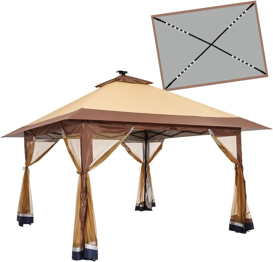 

Suntime Pop Up Gazebo Polyester Canopy Tent