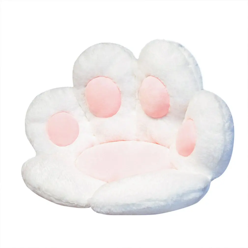 Cartoon Bear Paw Cushion Reversible Armchair Seat Cushion Soft Cozy Bear Paw Shaped Chair Cushion Soft Paw Cushion