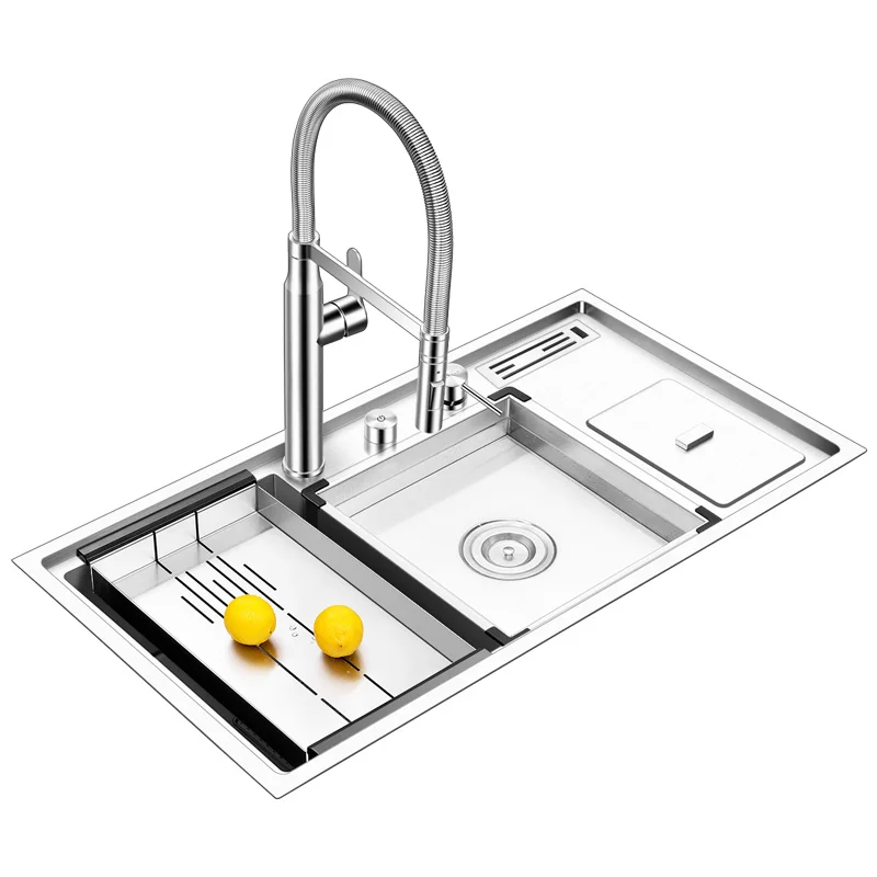 ASRAS 8848L1 Large Size Kitchen Sink 304 Stainless Steel Sinks Above Counter or Undermount