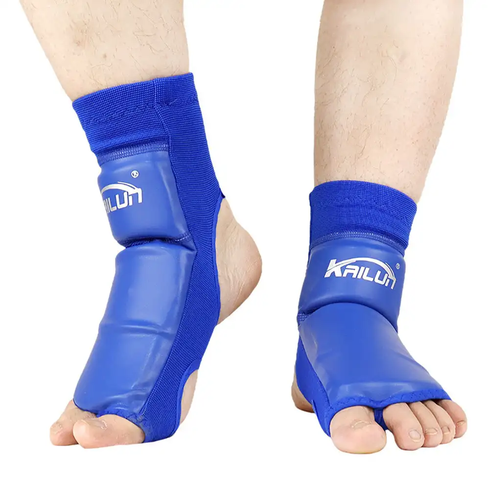 PU Leather MMA Boxing Muay Thai Foot Insteps Guards Feet Protector Martial Arts Wushu Sanda Training Protective Gear boxing foot guards