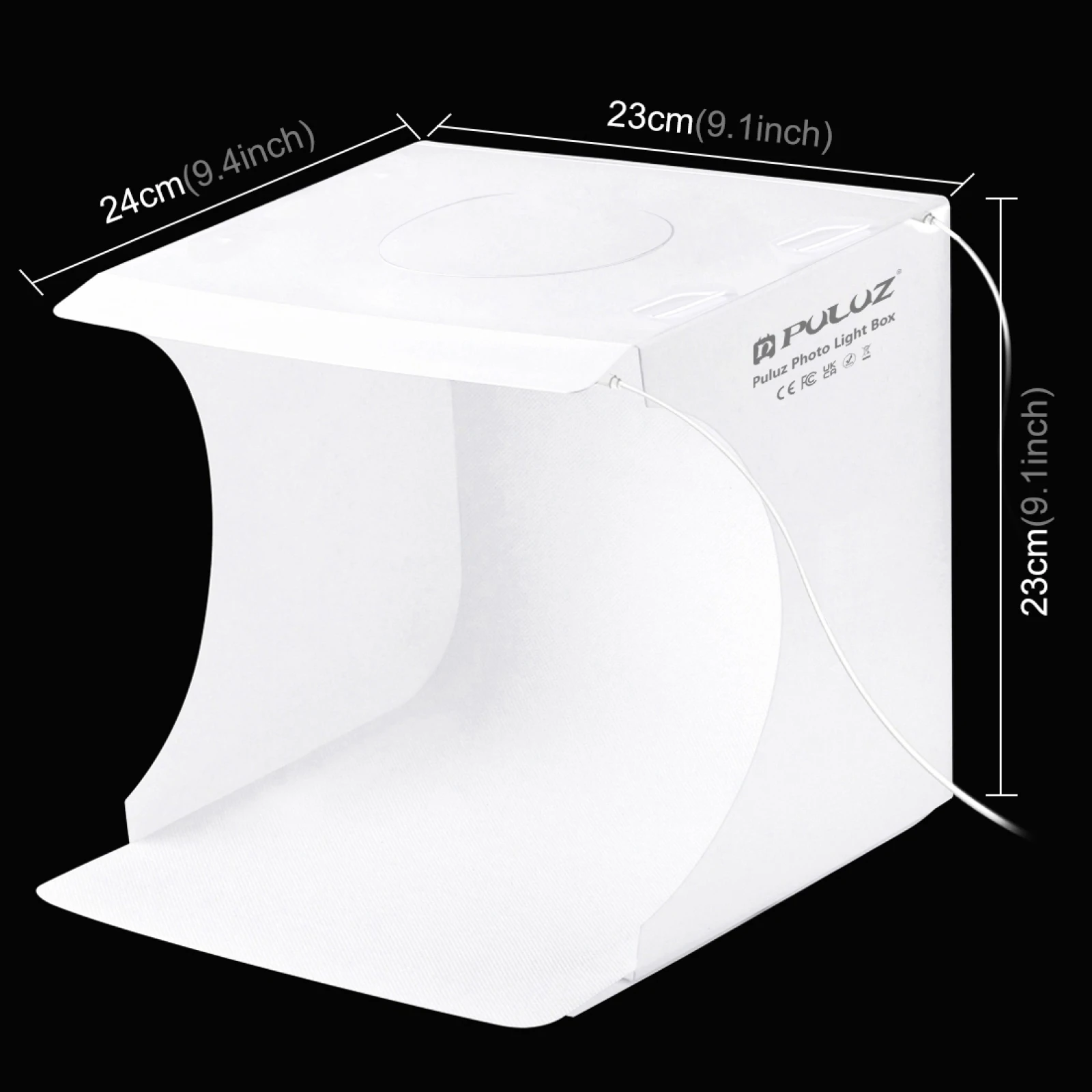 20cm Mini 2 LED Panels Folding Portable 1100LM Light Photo Lighting Studio Shooting Tent Box Kit with 6 Colors Backdrop