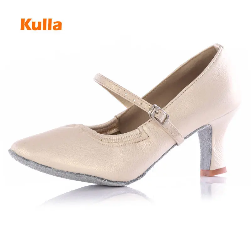 

Woman's Latin Dance Shoes Ladies Tango Jazz Modern Ballroom Practice Dancing Shoes Soft Sole Heels 5cm 7cm Women Heeled Sandals