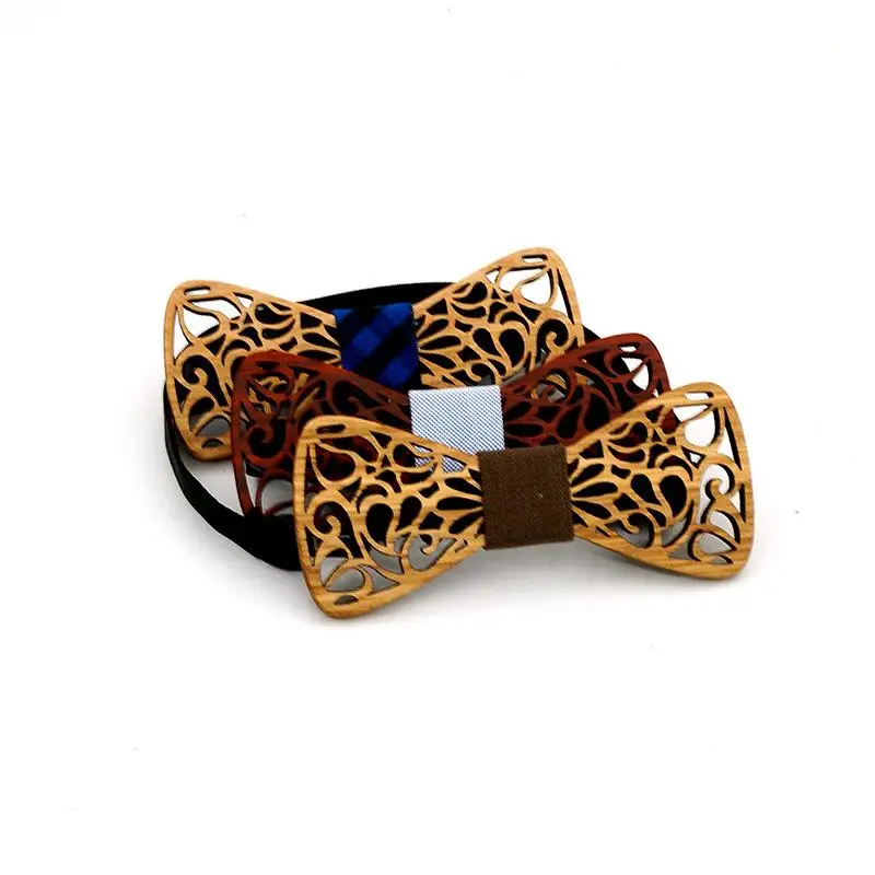 Noeud Papillon Enfant Children Butterfly Kids Bow Tie For Boys Accessories Bowtie Wooden Neck Wear Bowknot Christmas Bow Ties