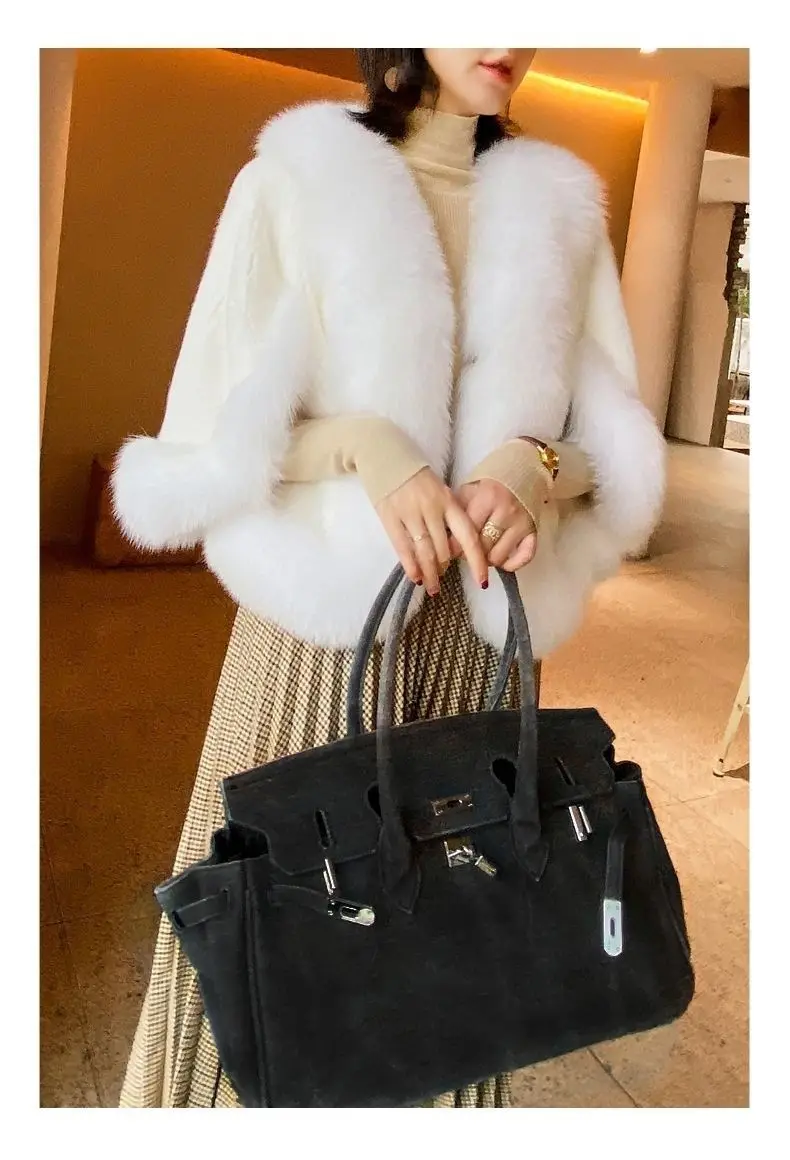 Women Autumn Winter Bohemian Faux Fur Ethnic Style Long
