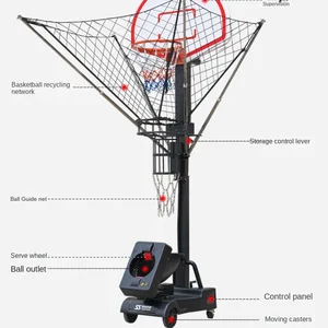 Spoas Strong League Basketball Automatic Serve Machine Lifting Shot Counter Trainer
