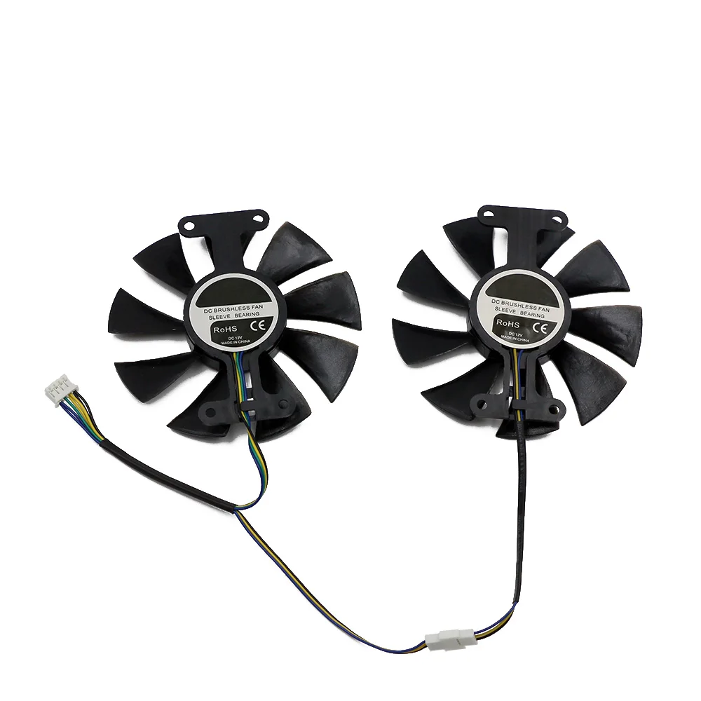 Gpu Ventiladores de Refrigeração Substituição para Powercolor Red Devil Radeon rx 470 480 580 Placas Gráficas Fãs Cooler Peças Lote Ga91s2u - Imagem 2