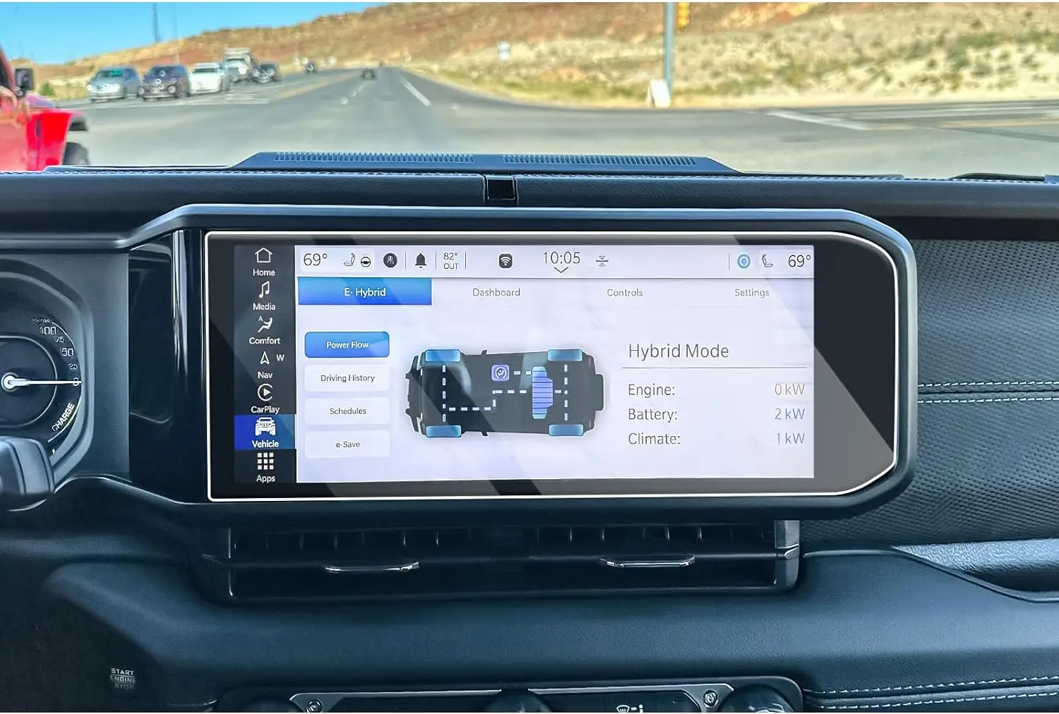 Per Jeep Wrangler 2024 12.3 Pollici Lcd Gps Navigation Center Control Pellicola Protettiva Touch Screen In Vetro Temperato
