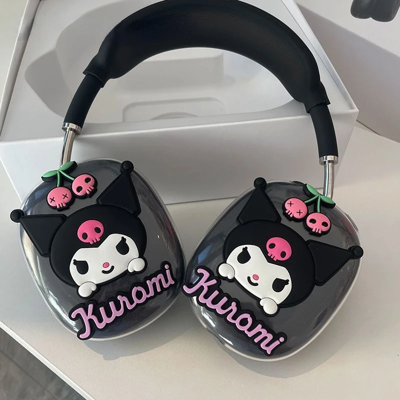 

Kuromi Новинка для мужчин и женщин мультяшный милый прозрачный мягкий чехол креативный модный красивый чехол для наушников AirpodsMax iPhone