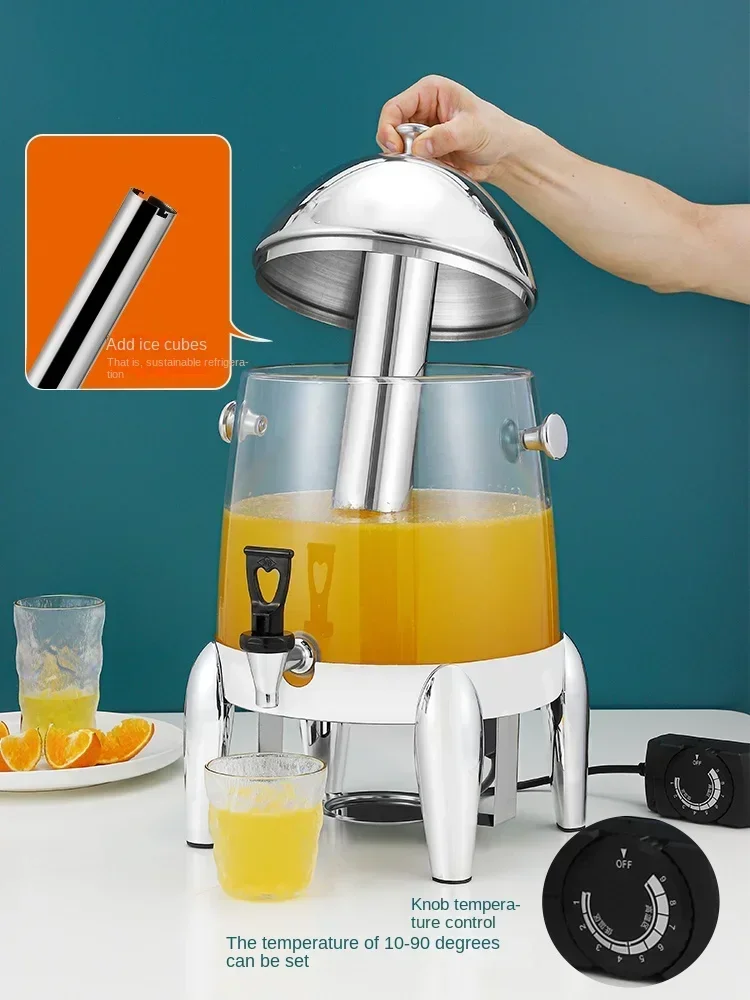 220V Juice Ding Transparent Commercial Insulation Bucket Electric Heating Juice Bucket Beverage Machine Coffee Ding 4