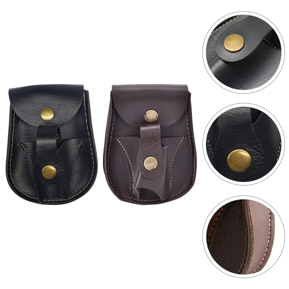 

2pcs Hunting Slingshot Holder Two-in-One Marbles Pouch Sports Waist Bag