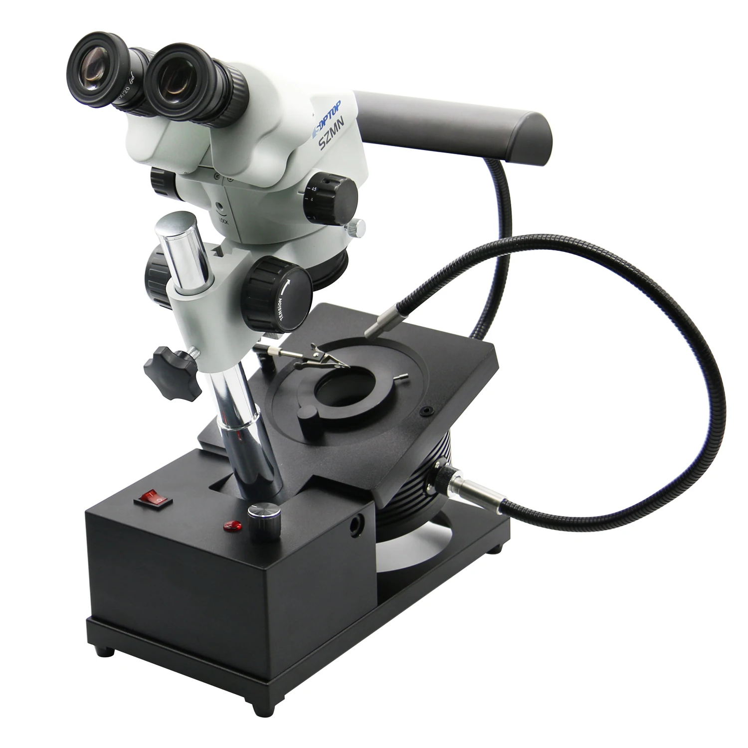 

Adjustable Binocular Jewelry microscope, gemological professional level high-definition use for identification