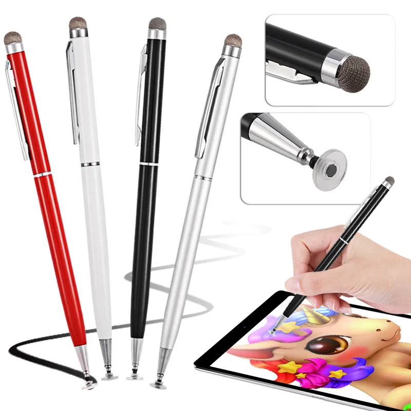 tablet stands GUUGEI Universal 2 In 1 Stylus Pen For Smart phone Tablet Thick Thin Drawing Capacitive Pencil Android Mobile Screen Touch Pen touch pens for ipads