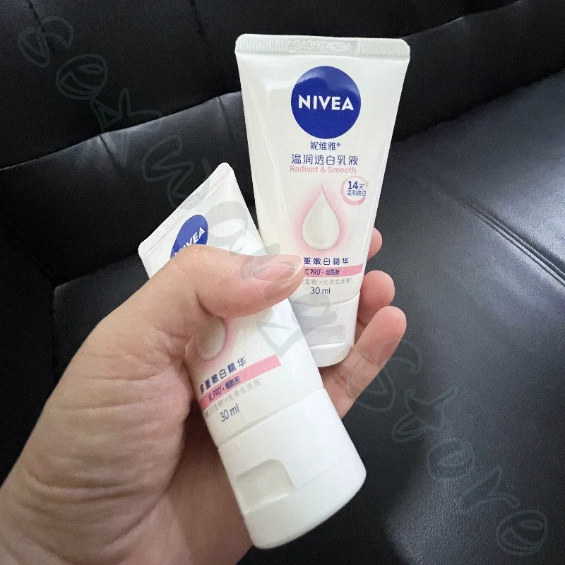 NIVEA Mild Moisturizing Brightening Lotion 30ml Body Lotion Portable Pack Deep Brightening Essence Contains Vitamin C 4