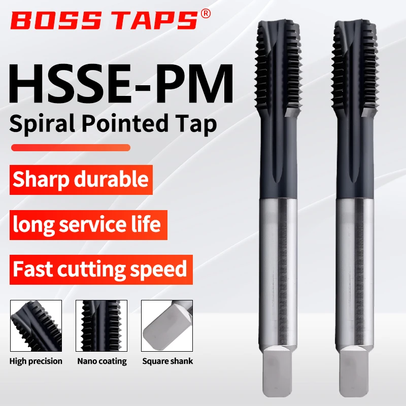 HSSE-PM DIN 371 376 Standard Spiral Fluted Tap Pointed Forming Roll M3 M4 M5 M6 M8 M10 M12 M14 M16 M