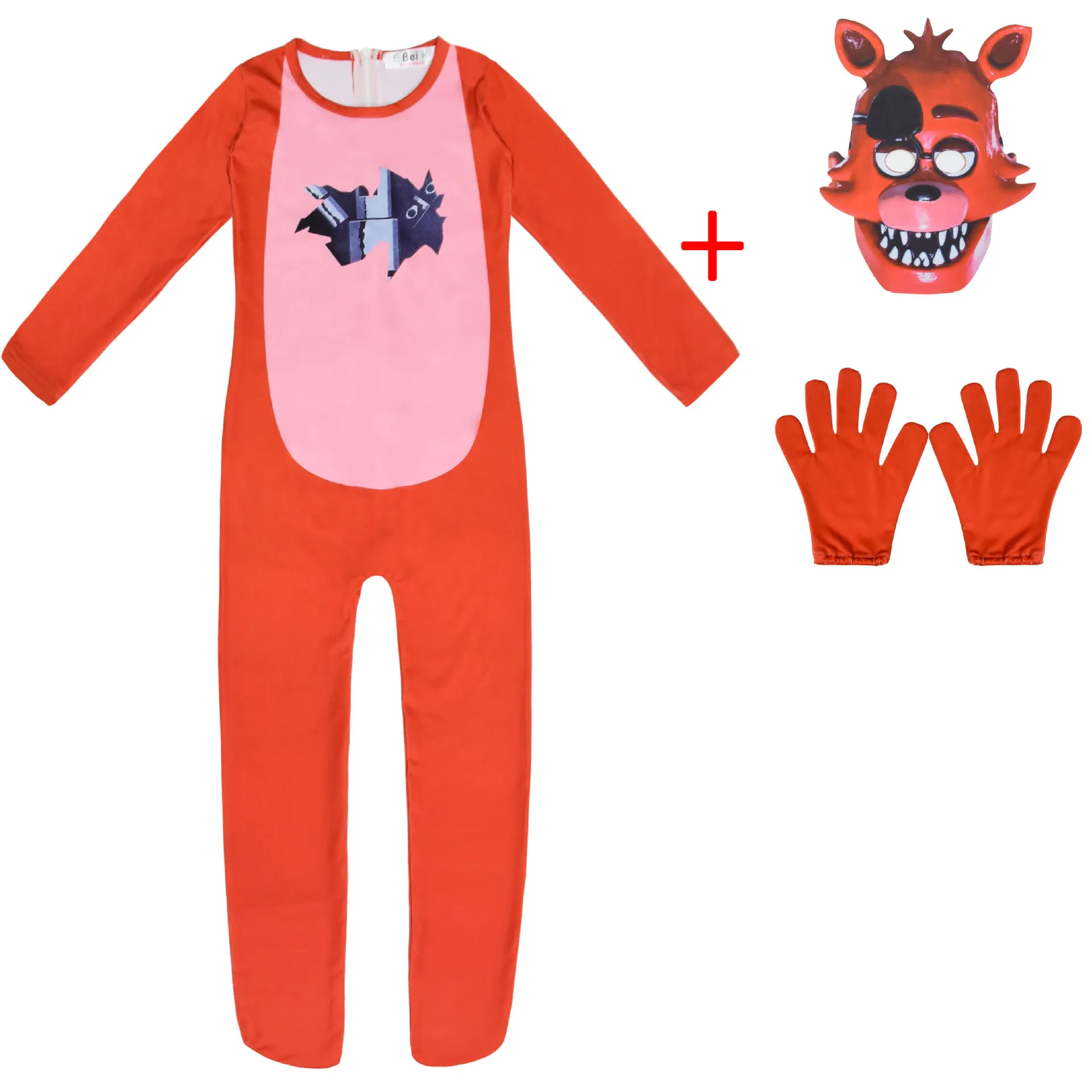 Fantasia de Five Nights Freddy Puppet macacão para crianças, marionete  assustador, Halloween, cosplay, festa, 5 a 12 anos