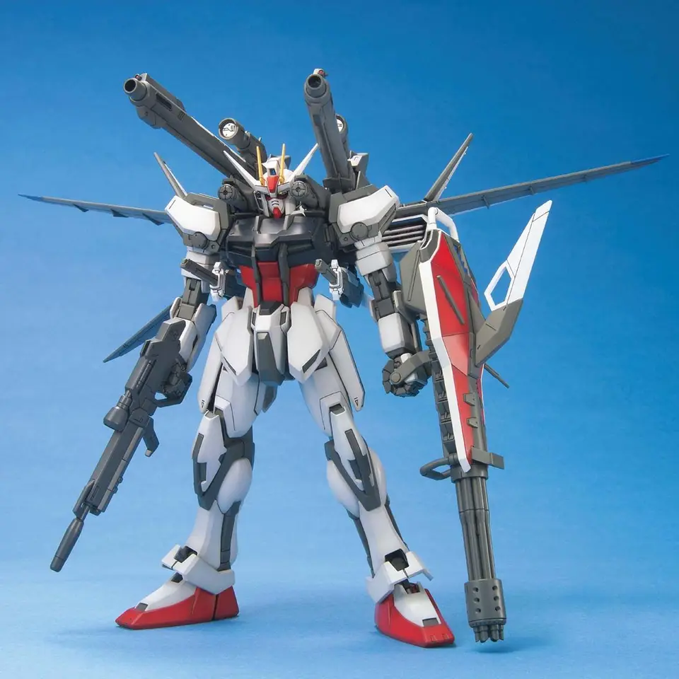 MG GAT-X105 ストライクガンダム + IWSP GP01F ガンプラ Bandai Gunpla Mg 1/100 Gat-X105 Strike Gundam Iwsp Assembly